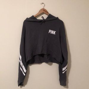 Pink cropped hoddie